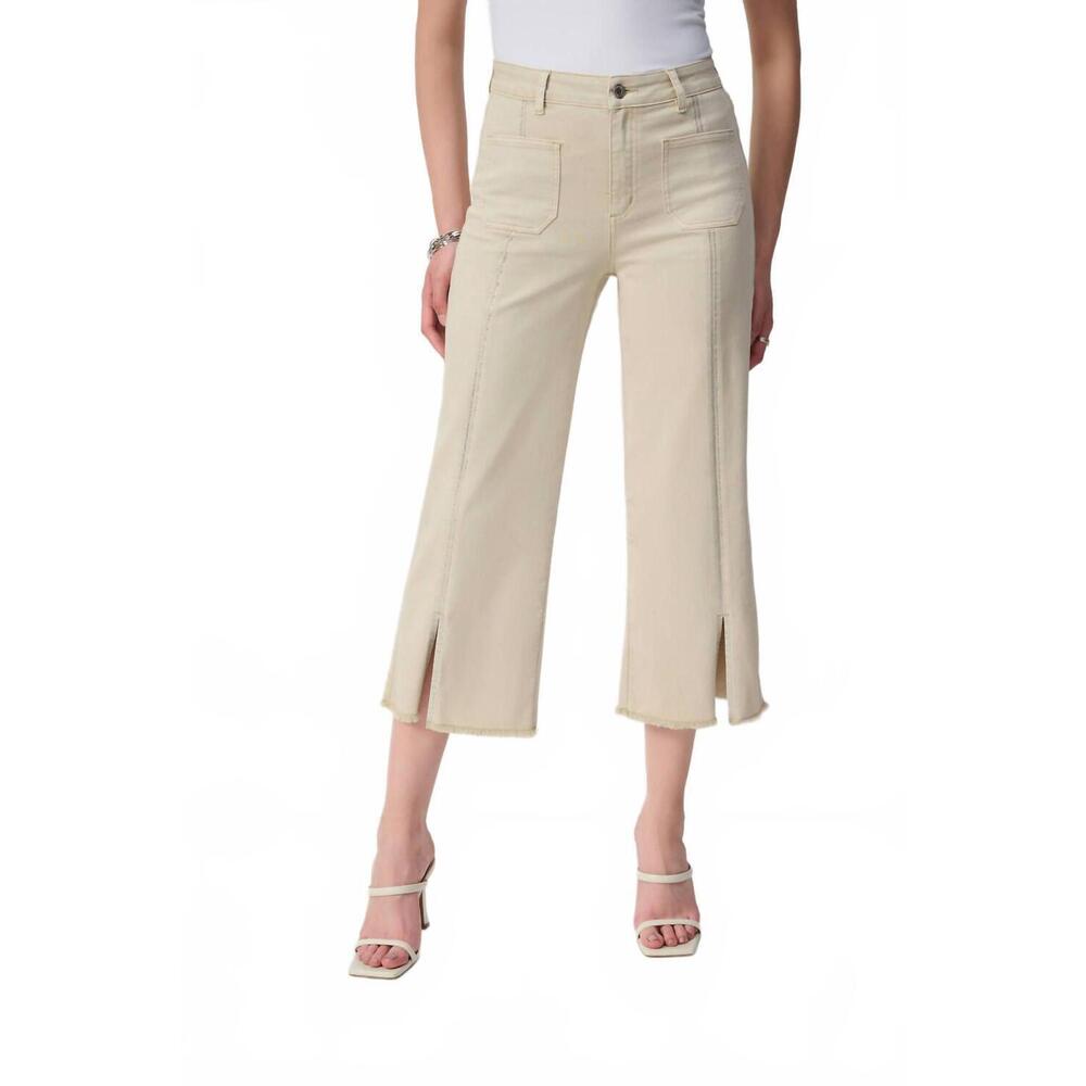 NEW JOSEPH RIBKOFF women's culotte jeans in moonstone